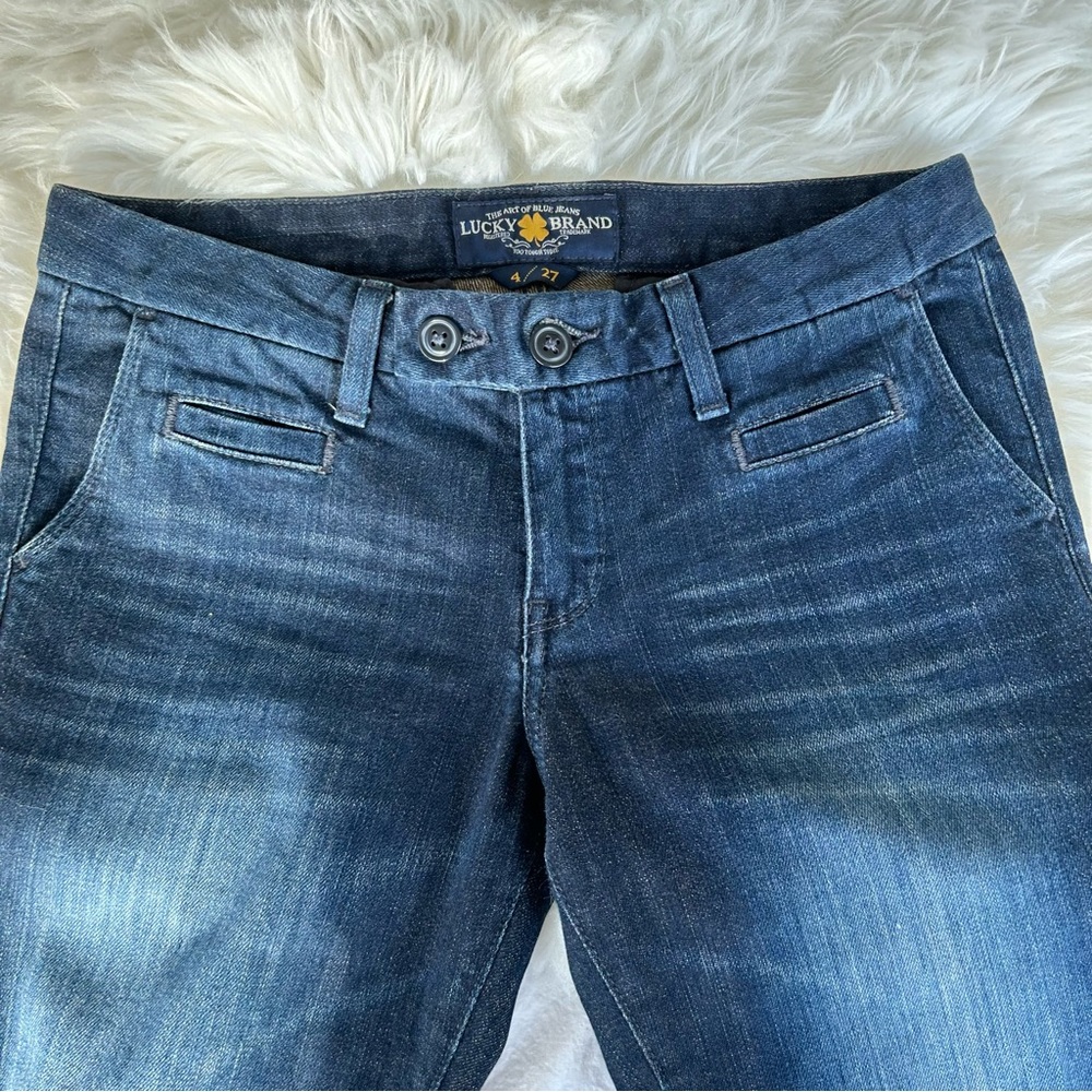 Lucky Brand Dark wash Wide Leg Den Jeans sz 4/27